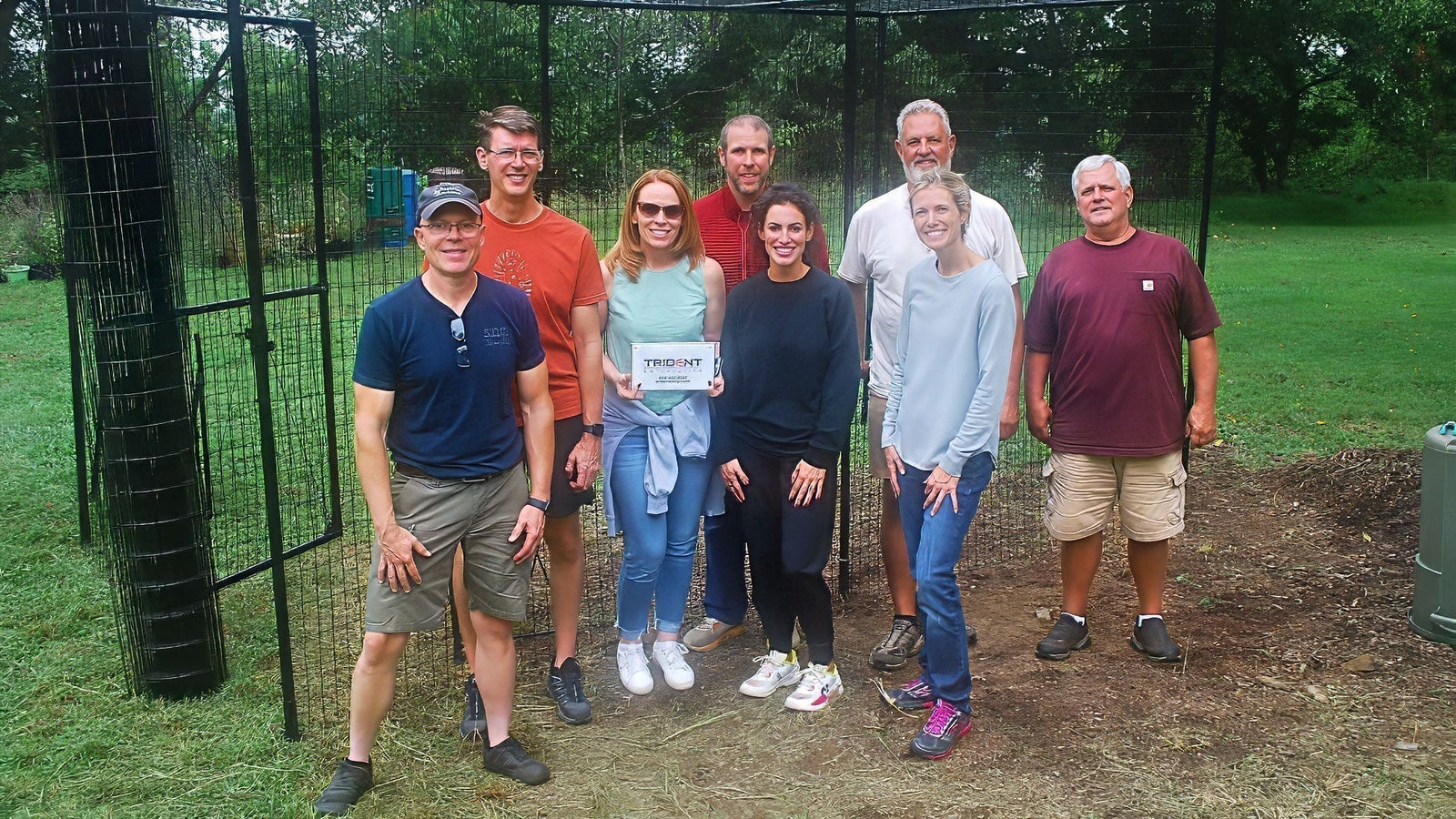 Trident Enterprises Staff and Board Join Build Project at Buttonwood Nature Center